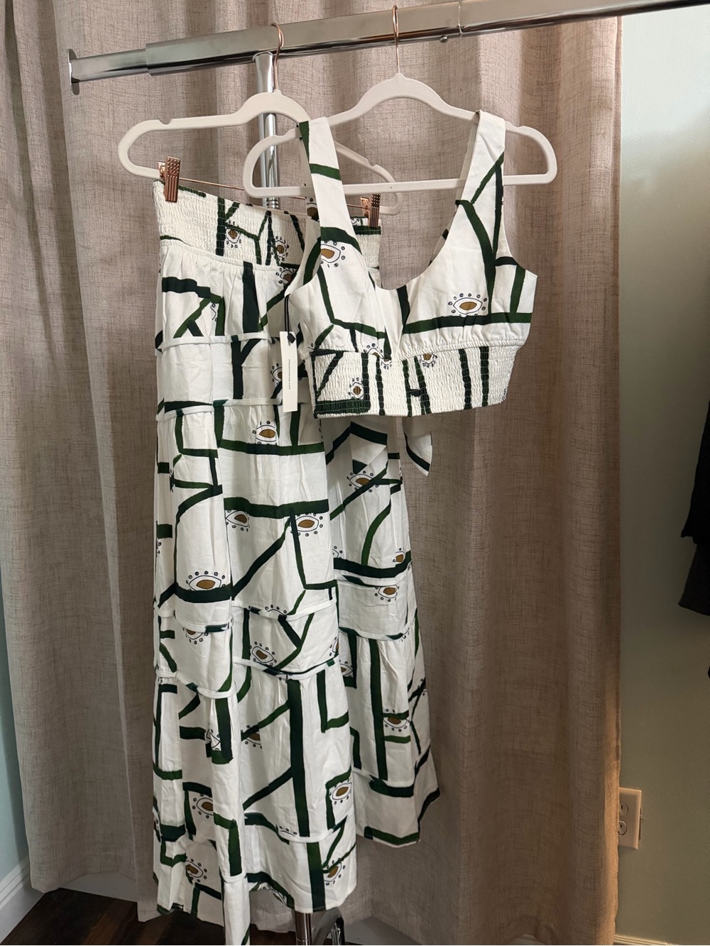 Commense White two piece linen set - Picture 1 of 4